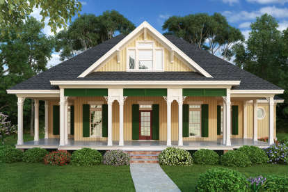 Southern House Plan #048-00235 Elevation Photo