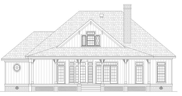 Southern House Plan #048-00235 Elevation Photo