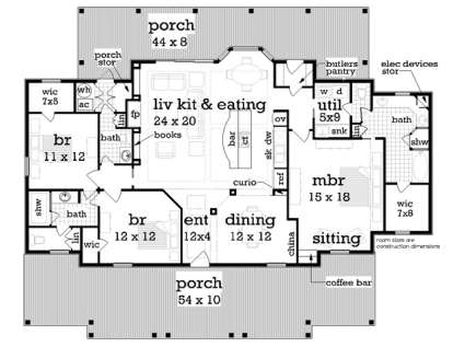 Floorplan 1 for House Plan #048-00235