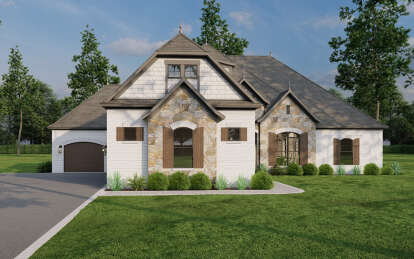 European House Plan #110-01008 Elevation Photo