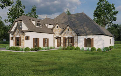 European House Plan #110-01008 Elevation Photo