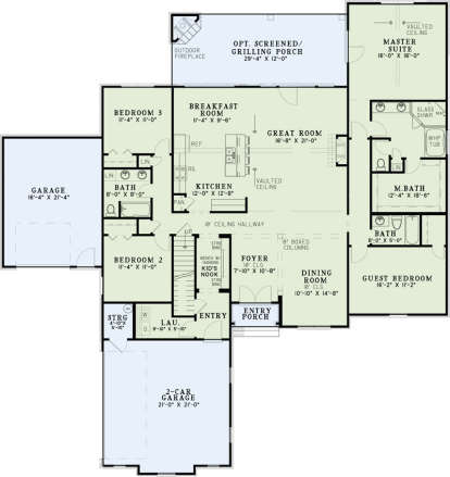 Main Floor  for House Plan #110-01008