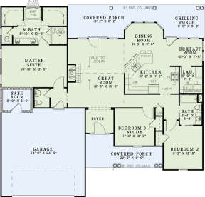 Floorplan 1 for House Plan #110-01009