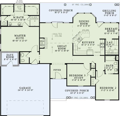 Floorplan1 for House Plan #110-01009