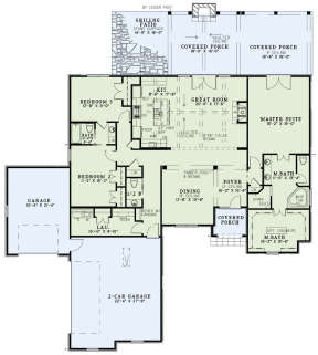 Floorplan 1 for House Plan #110-01010