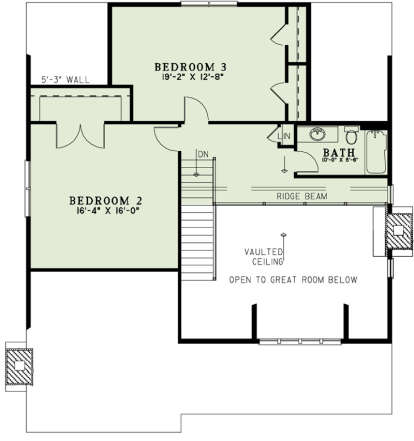 Floorplan 2 for House Plan #110-01012