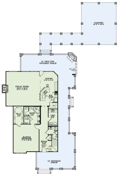 Floorplan 1 for House Plan #110-01013