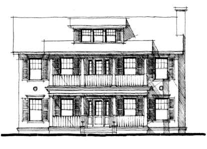 Charleston House Plan #028-00017 Elevation Photo