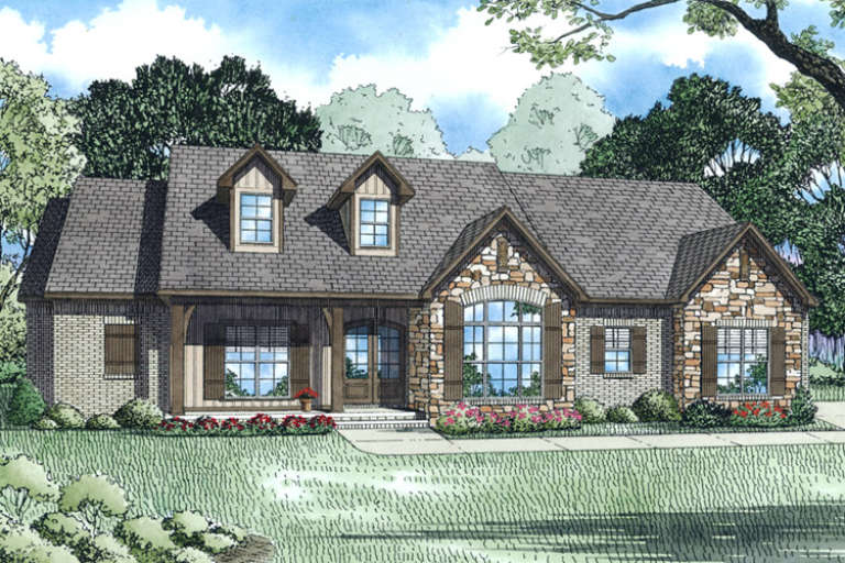 Ranch House Plan #110-01014 Elevation Photo