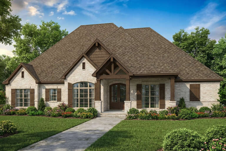 House Plan House Plan #16801 Angled Front Elevation
