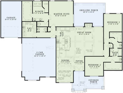 Main Floor for House Plan #110-01015