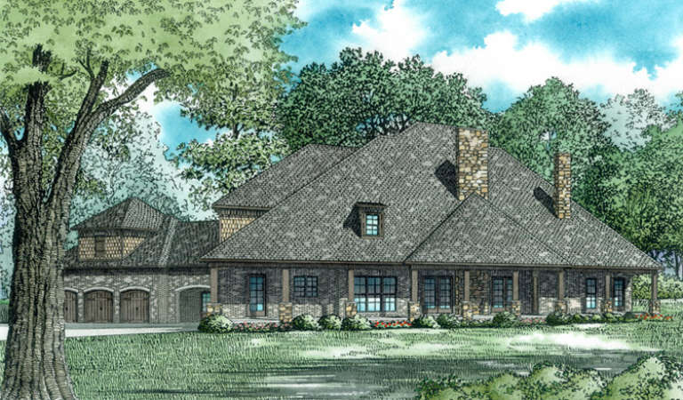 Luxury House Plan #110-01018 Elevation Photo