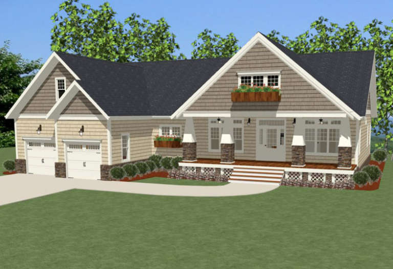 House Plan House Plan #16807 Front Elevation