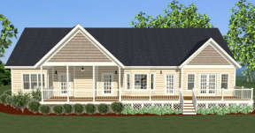 Craftsman House Plan #6849-00016 Elevation Photo