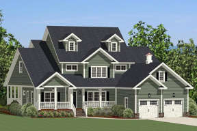 Farmhouse House Plan #6849-00017 Elevation Photo