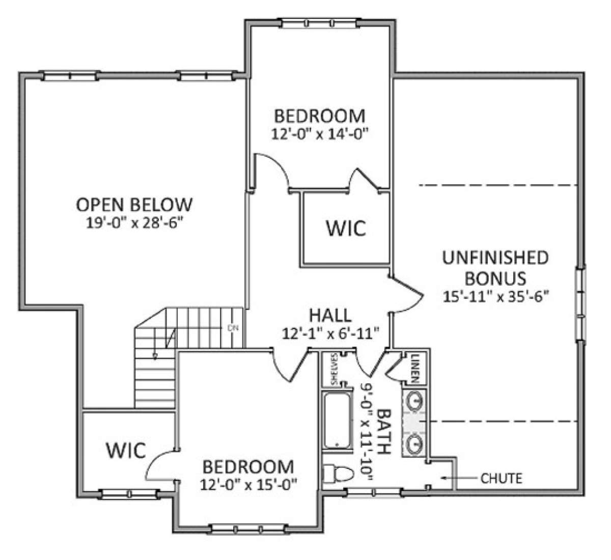 Floorplan 2 for House Plan #6849-00017