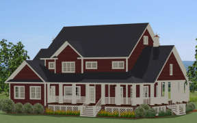 Farmhouse House Plan #6849-00019 Elevation Photo