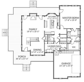 Floorplan 1 for House Plan #6849-00019