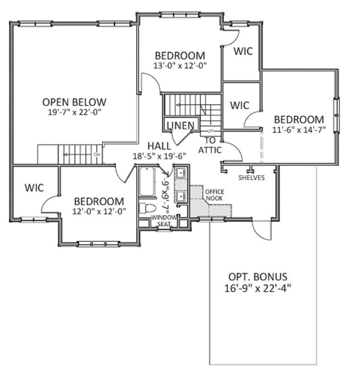 Floorplan 2 for House Plan #6849-00019