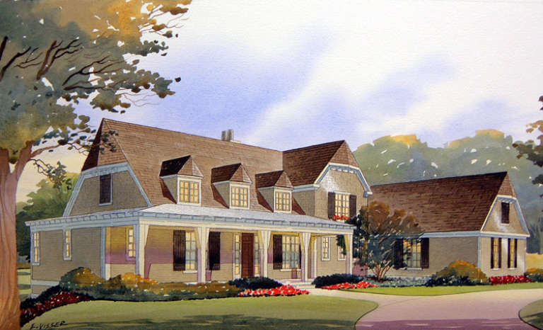 Farmhouse House Plan #1637-00104 Elevation Photo