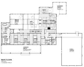 Floorplan 1 for House Plan #1637-00104