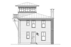 Coastal House Plan #1637-00105 Elevation Photo