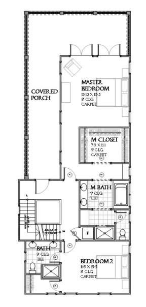 Floorplan 2 for House Plan #1637-00105