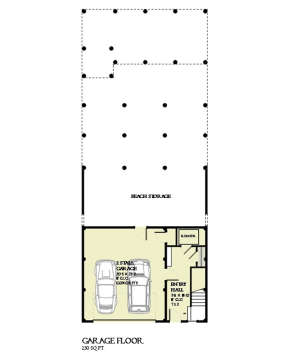 Garage Floor for House Plan #1637-00106