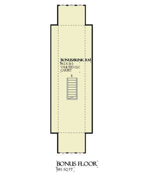 Optional Bonus Room for House Plan #1637-00106