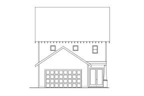 Narrow Lot House Plan #009-00242 Elevation Photo
