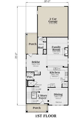 Main Floor for House Plan #009-00242