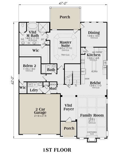 Main Floor for House Plan #009-00243