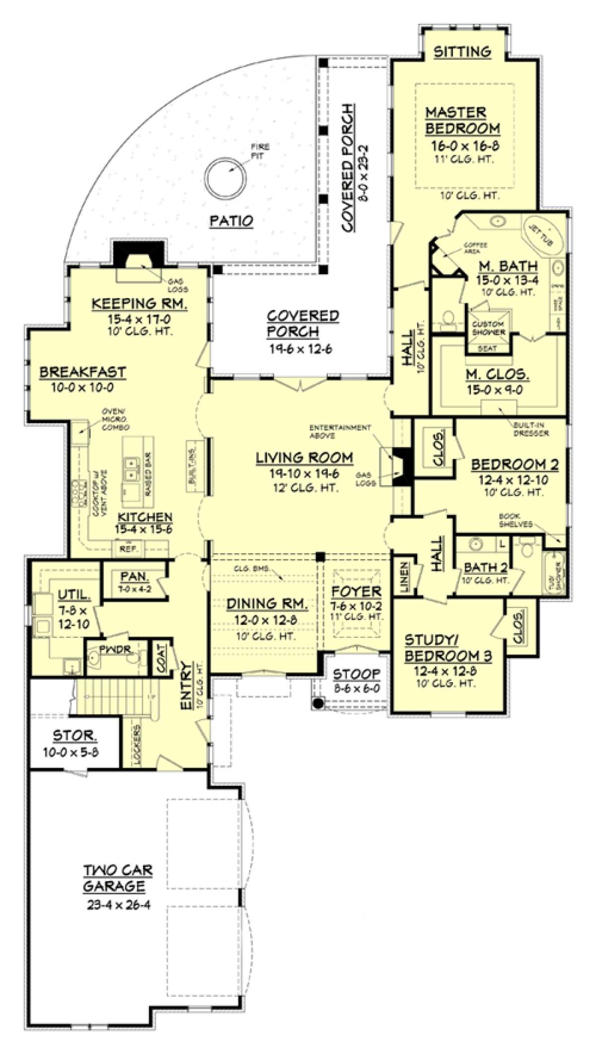 Main Floor for House Plan #041-00111