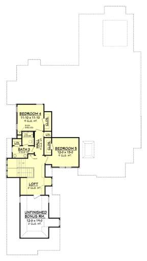 Second Floor for House Plan #041-00111