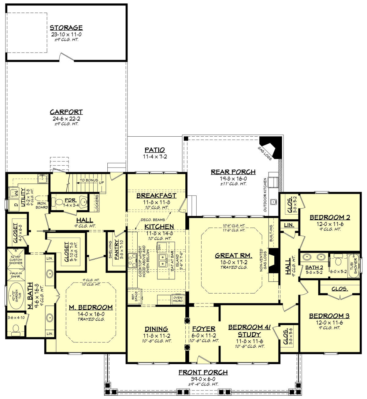 Main Floor  for House Plan #041-00114