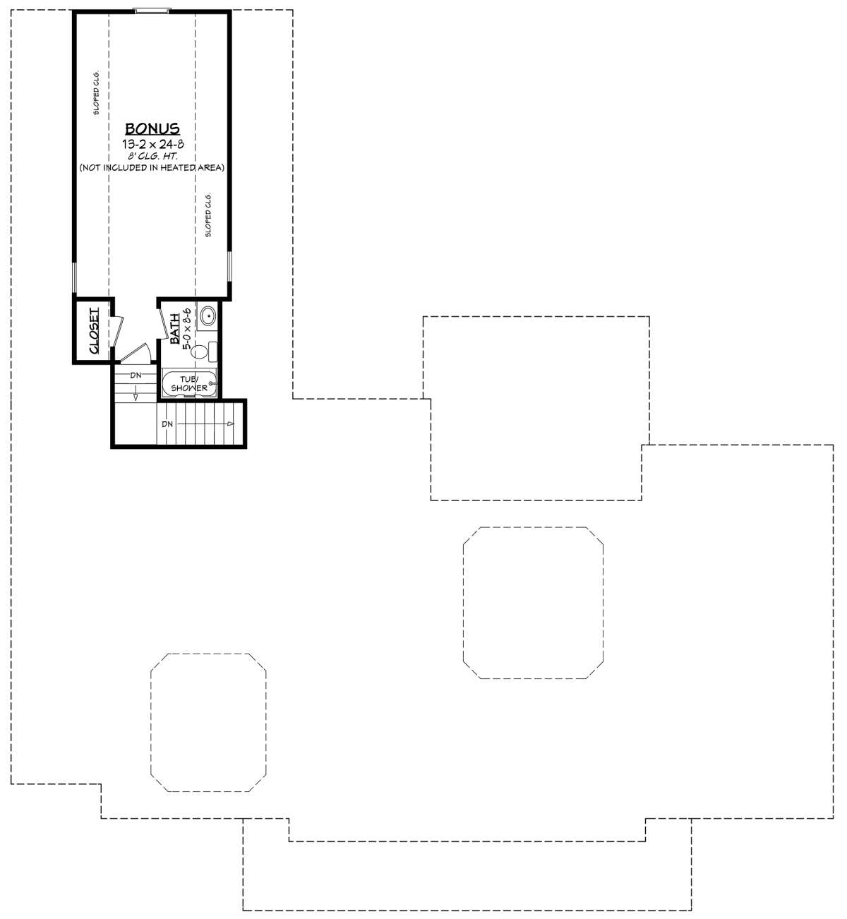 Bonus Room for House Plan #041-00114