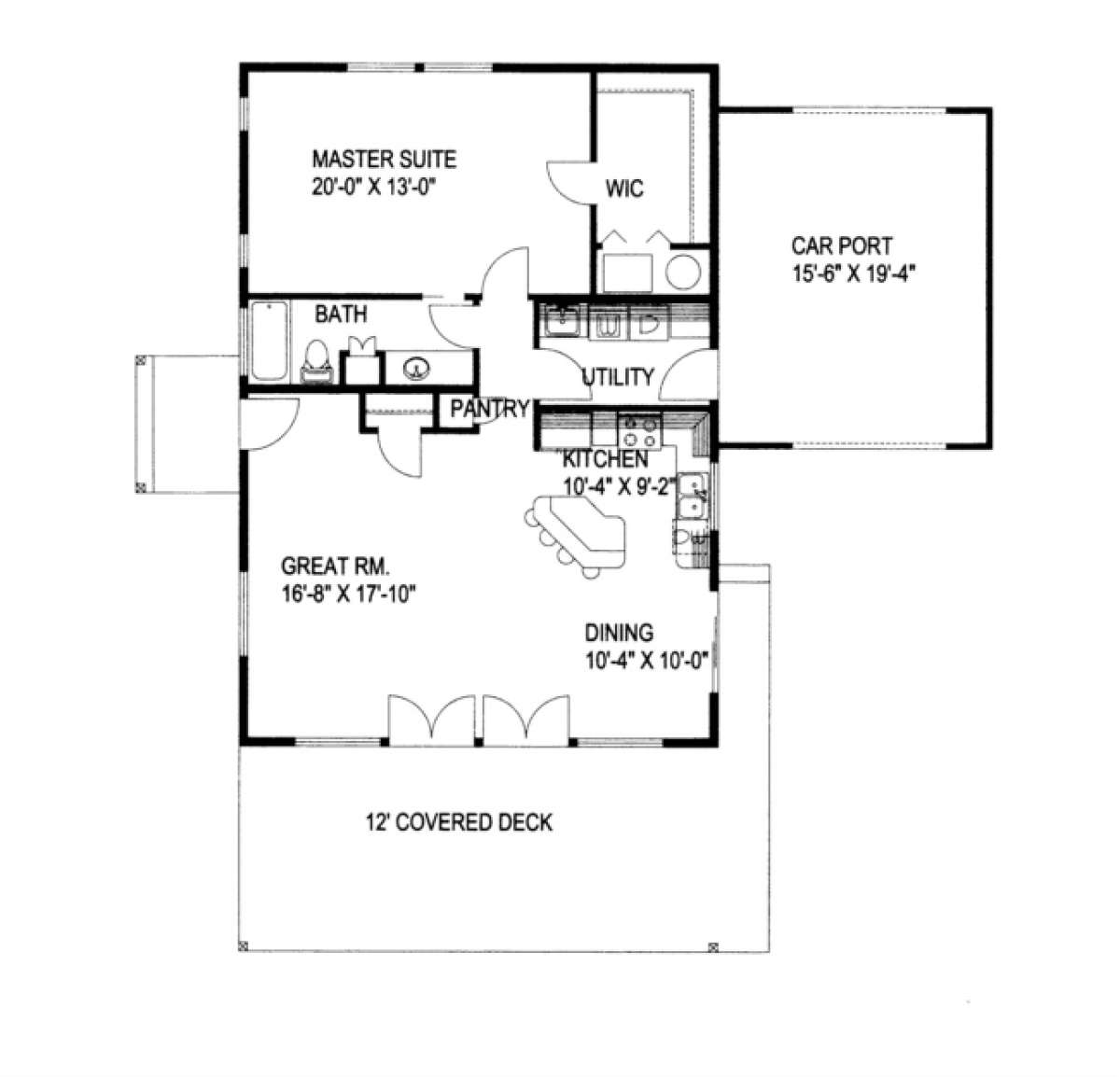 Floorplan for House Plan #039-00345