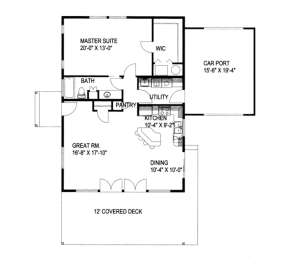 Floorplan for House Plan #039-00345