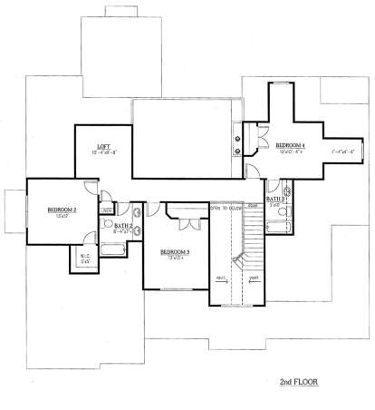 Floorplan 2 for House Plan #286-00055