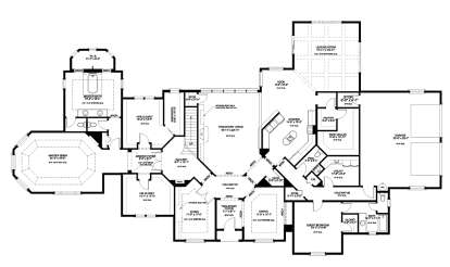 Floorplan 1 for House Plan #9940-00001