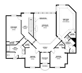 Floorplan 2 for House Plan #9940-00001