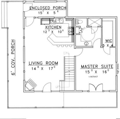 First Floor for House Plan #039-00346