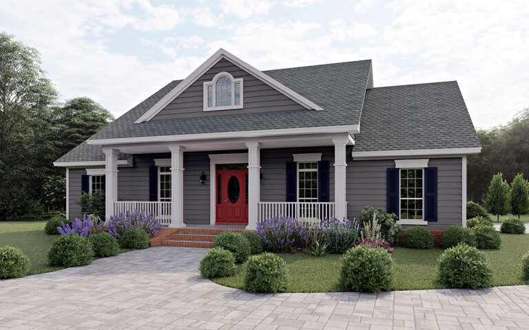 House Plan House Plan #16841 Angled Front Elevation