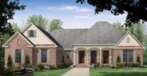 French Country House Plan #348-00240 Elevation Photo