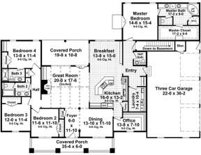 Main Floor for House Plan #348-00241