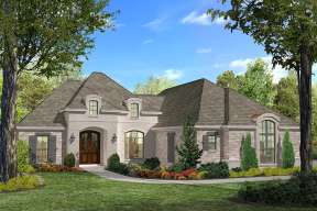 European House Plan #041-00120 Elevation Photo