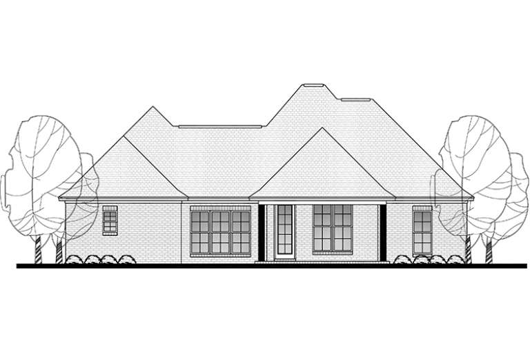 European House Plan #041-00120 Elevation Photo