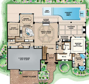 Floorplan 1 for House Plan #1018-00213