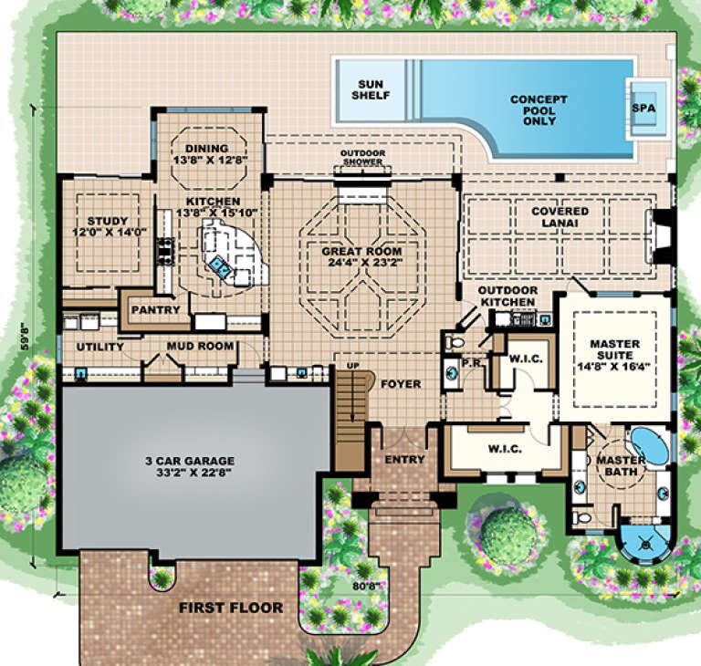 House Plan House Plan #16848 Drawing 1