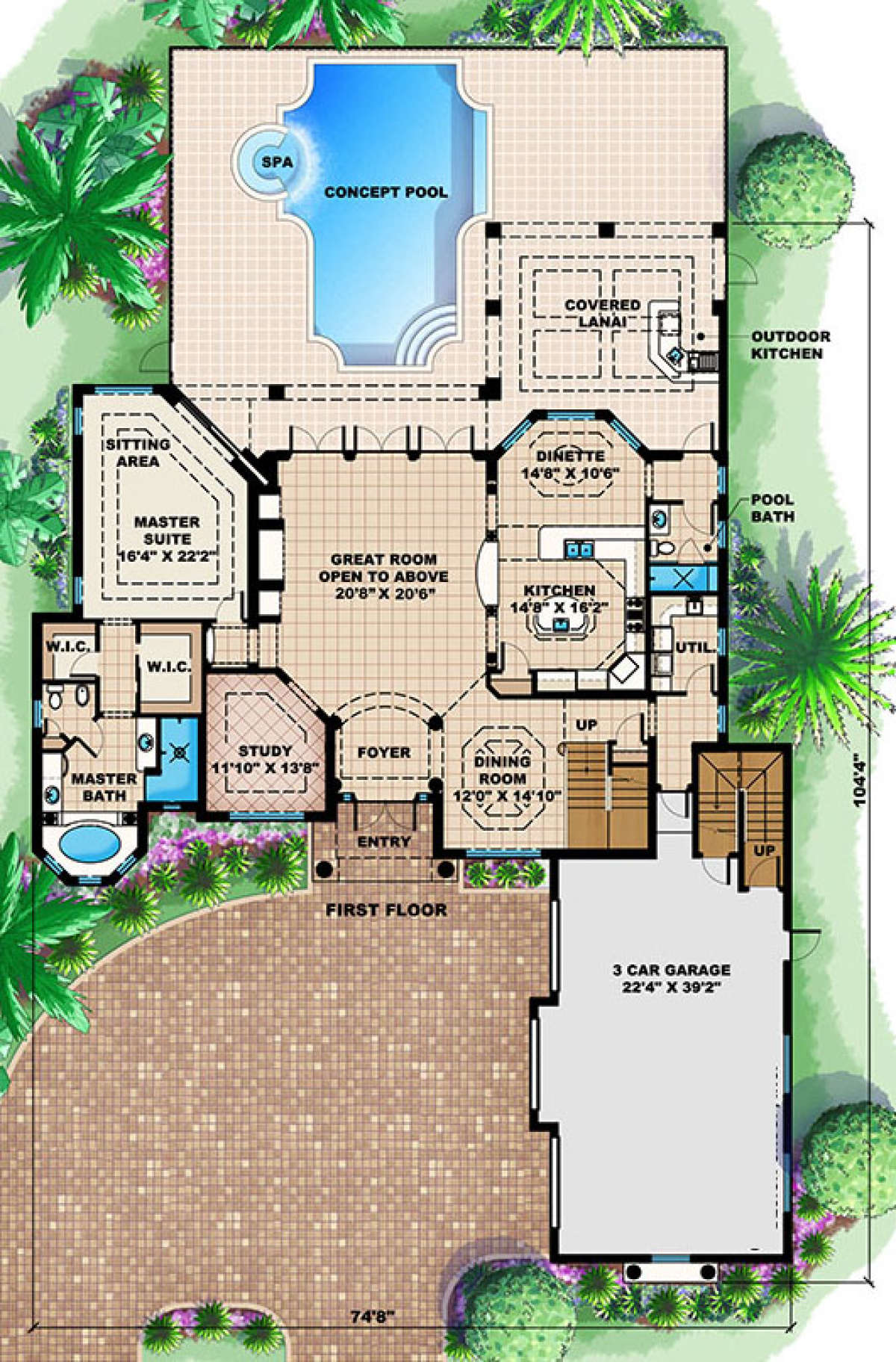 Floorplan 1 for House Plan #1018-00214